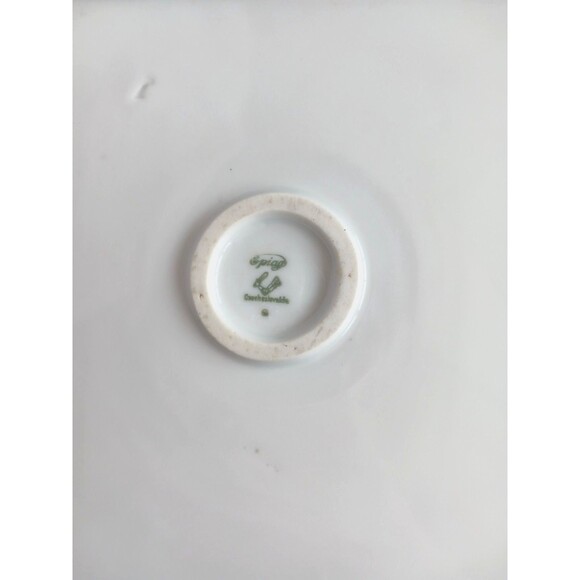 Antique Epiag Czech Serving Dish Gold Gilt Floral Flowers Square 8.5 inch - Picture 2 of 16